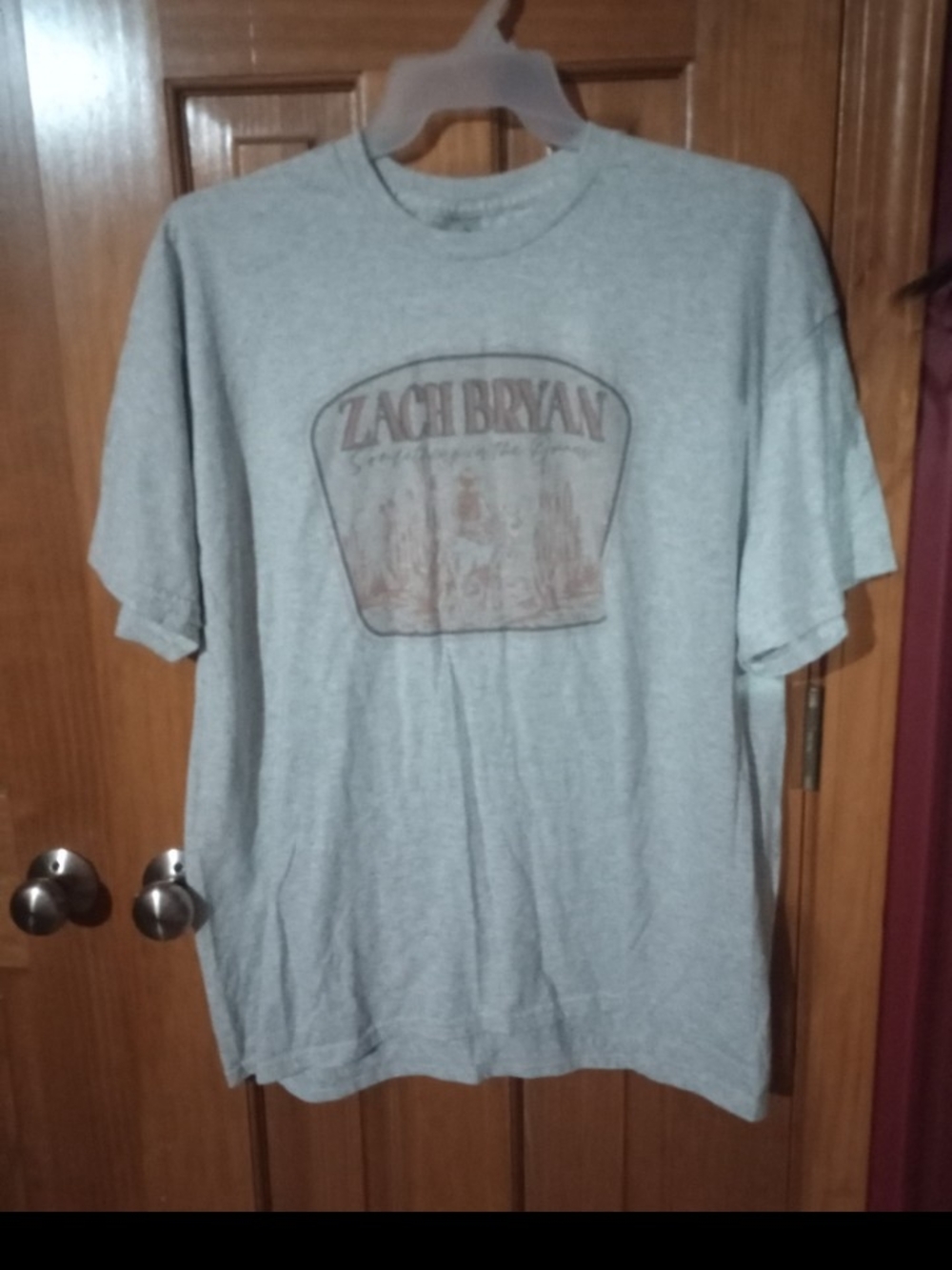 Gildan Heather Gray Zach Bryan Graphic Tee